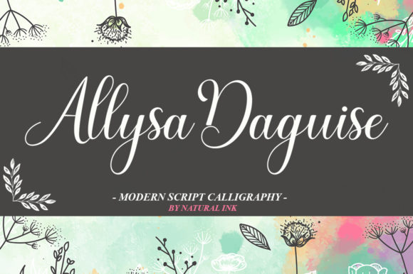 Allysa Daguise Font Poster 6