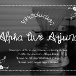 Alpha Live Arjuna Font Poster 1