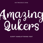 Amazing Qukers Font Poster 1