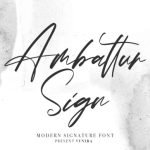 Ambattur Sign Font Poster 1