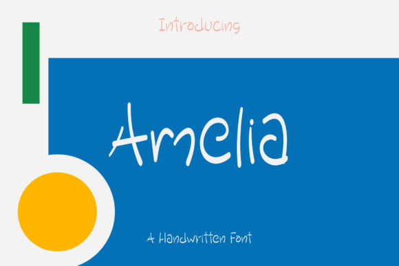 Amelia Font Poster 1