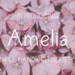 Amelia Font Poster 1