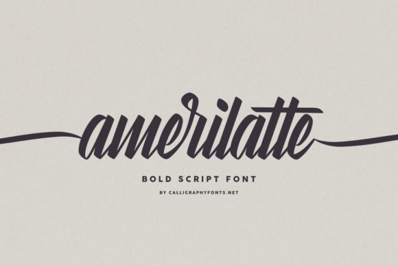 Amerilatte Font Poster 2