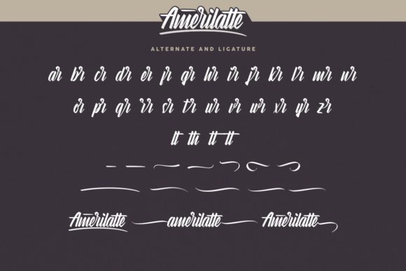 Amerilatte Font Poster 9