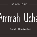 Ammah Ucha Font Poster 1