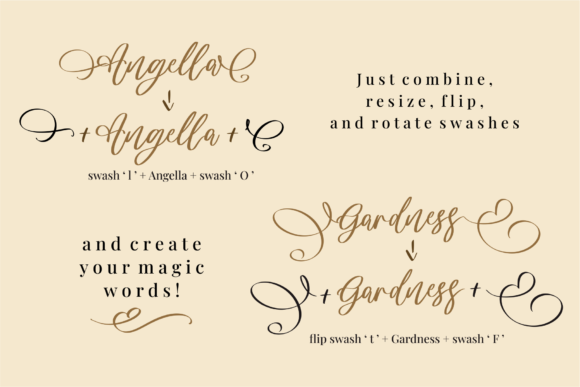 Angella Gardness Font Poster 3