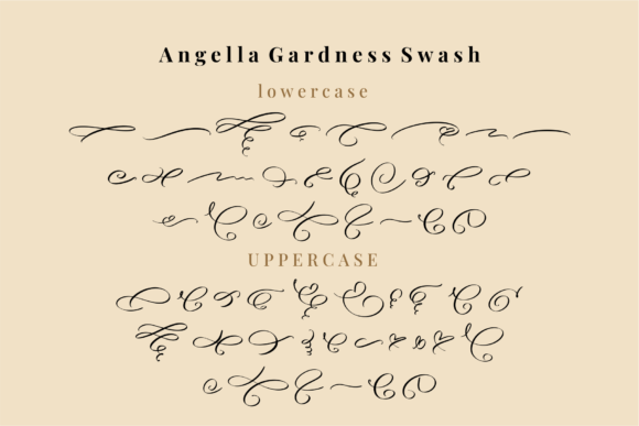 Angella Gardness Font Poster 4