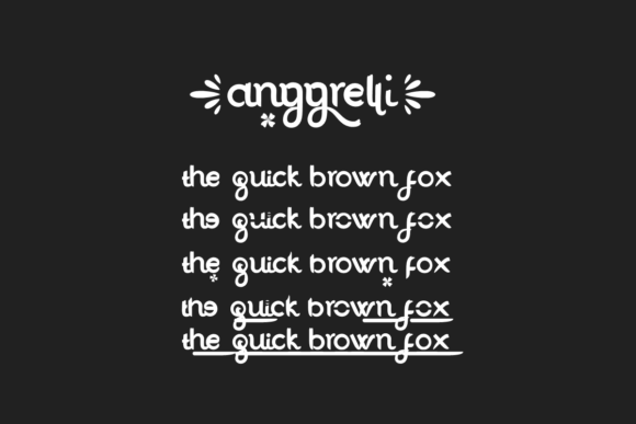 Anggrelli Font Poster 6