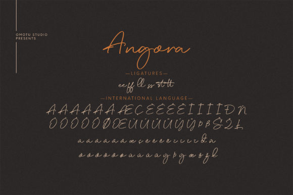 Angora Font Poster 11