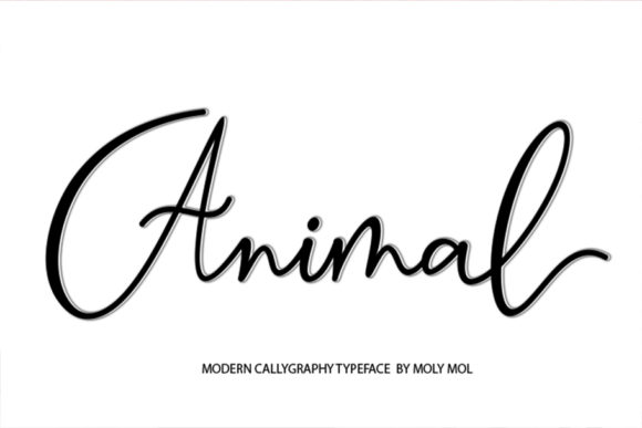 Animal Font Poster 11