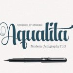 Aqualita Font Poster 1