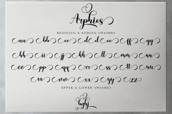 Arphies Font Poster 7