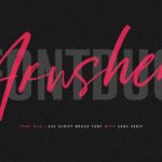 Arusher Font Poster 1