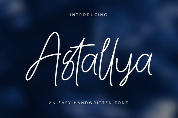 Astallya Font Poster 8