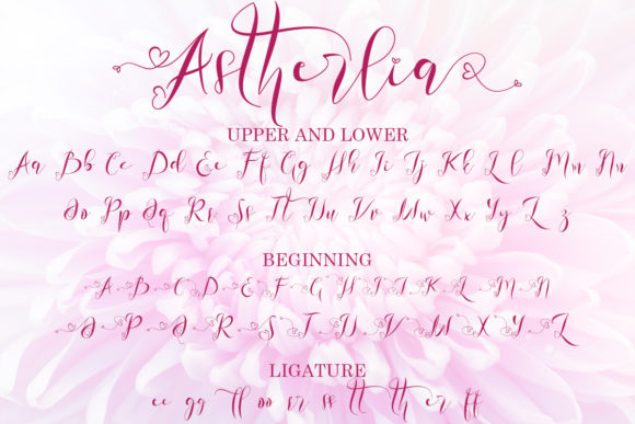 Astherlia Font Poster 7