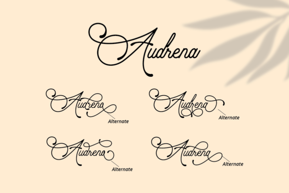 Audrena Font Poster 3