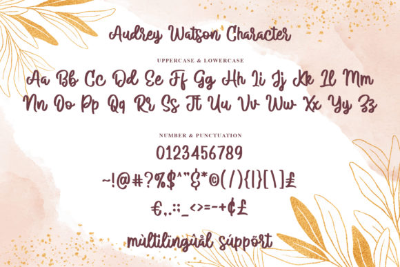 Audrey Watson Font Poster 8