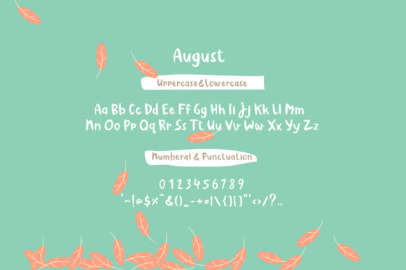 August Font Poster 2