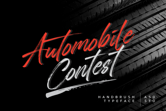 Automobile Contest Font Poster 12