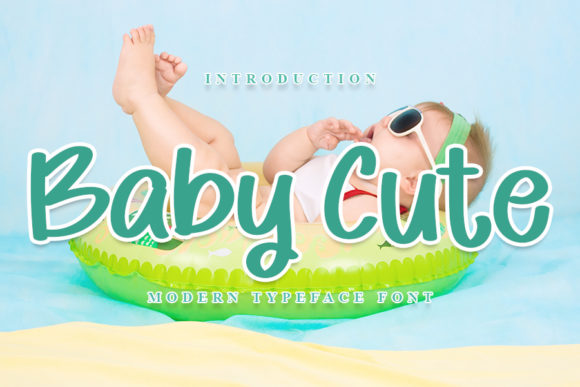 Baby Cute Font Poster 1