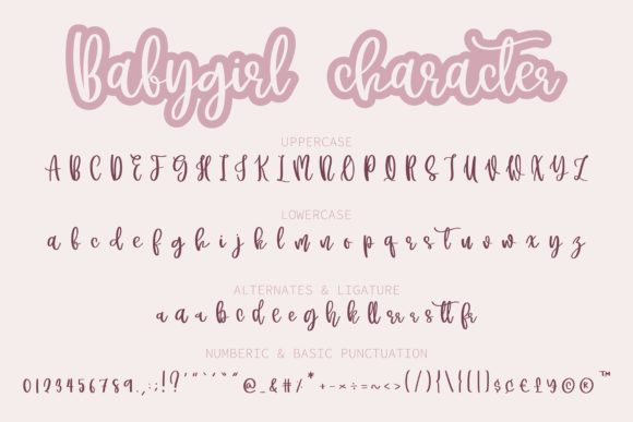 Babygirl Font Poster 15