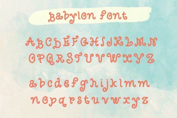Babylon Font Poster 4
