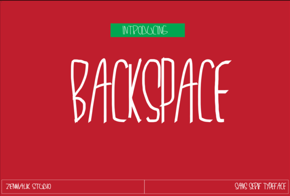 Backspace Font