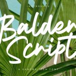 Balder Script Font Poster 1