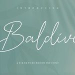 Baldive Font Poster 1