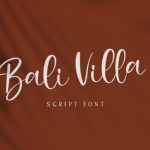 Bali Villa Font Poster 1