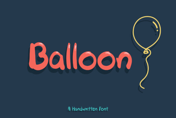 Balloon Font Poster 1