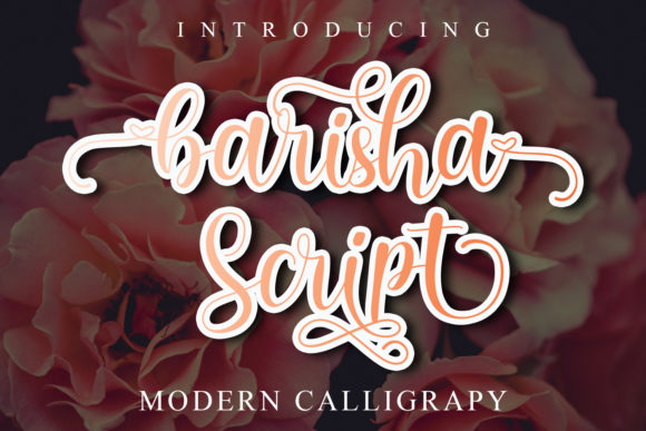 Barisha Script Font Poster 1