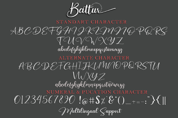 Battur Font Poster 14