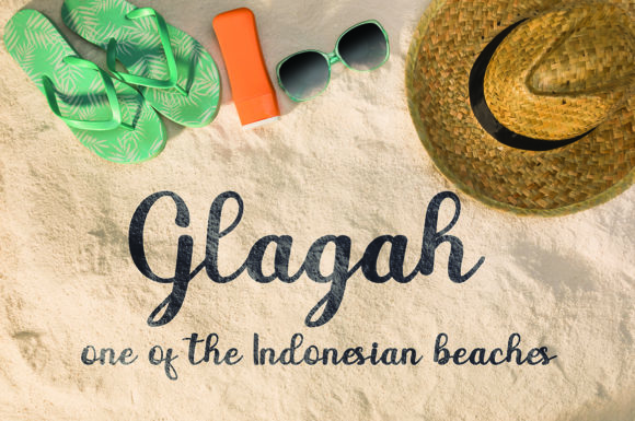 Beach Font Poster 6