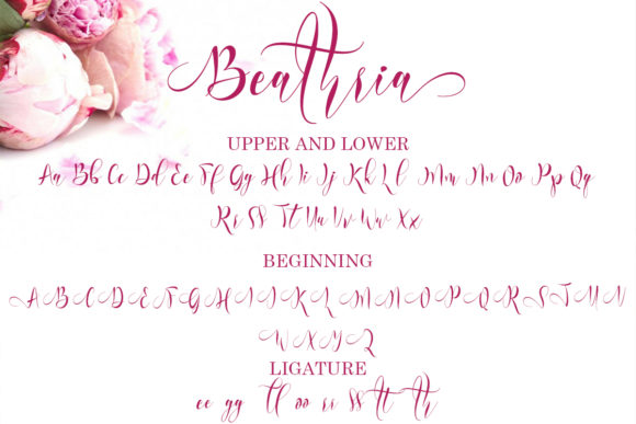 Beathria Font Poster 7