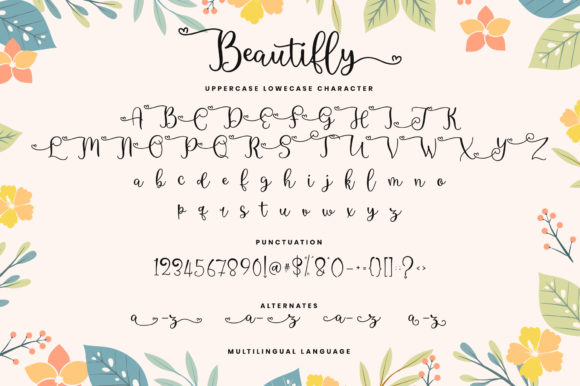 Beautifly Font Poster 6