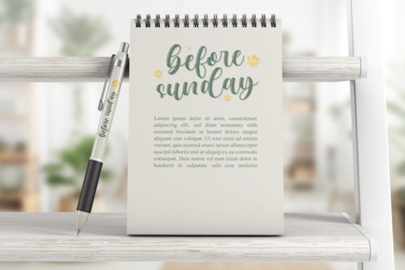 Before Sunday Font Poster 11