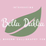 Bella Dahlia Font Poster 1