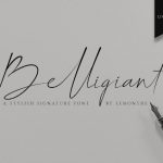 Belligiant Font Poster 2