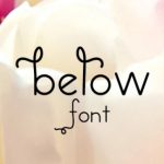 Below Font Poster 1