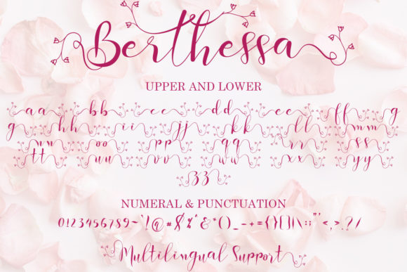 Berthessa Font Poster 8