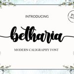 Betharia Font Poster 1