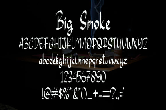 Big Smoke Font Poster 5