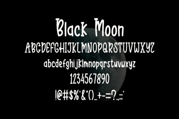 Black Moon Font Poster 5