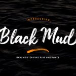 Black Mud Font Poster 1