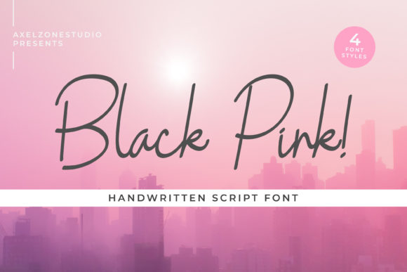 Black Pink Font