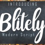 Blitely Font Poster 8