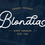 Blondia Font Poster 1