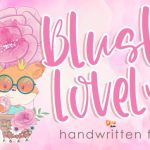 Blush Lovely Font Poster 1