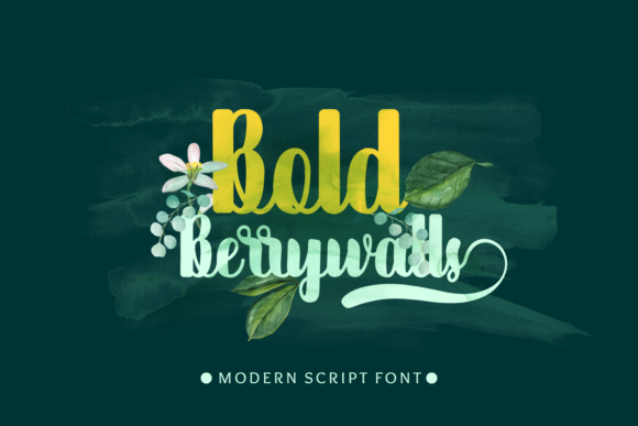 Bold Berrywalls Font Poster 5